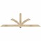 Ekena Millwork Redmond Rough Sawn Timber Gable Bracket, Douglas Fir, 84"W x 28"H x 4"D x 4"F, 8/12 Pitch GBW084X28X0404RED00RDF - alternate 1